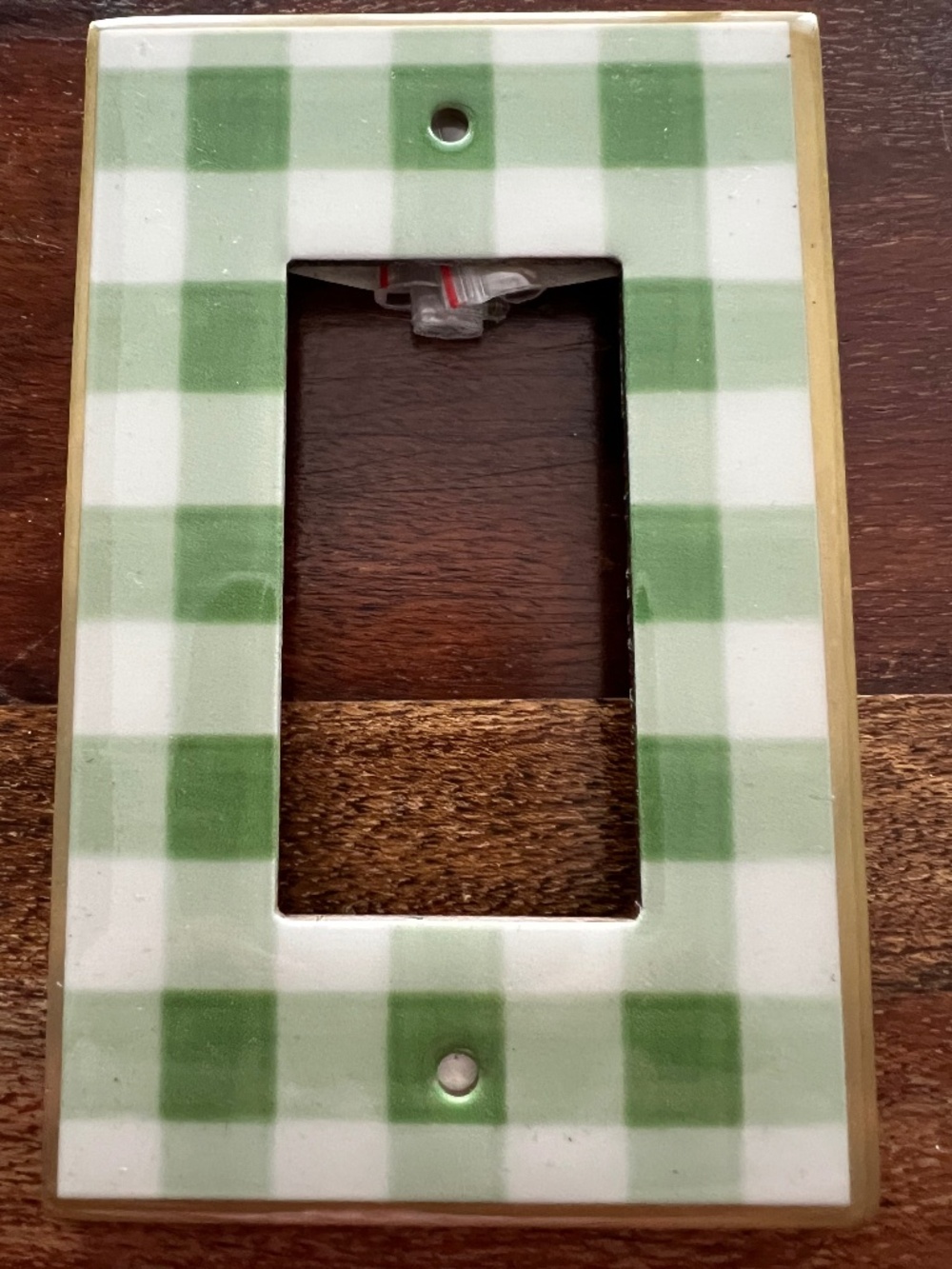 New - Anthropologie McKay Single Rocker Switch Plate